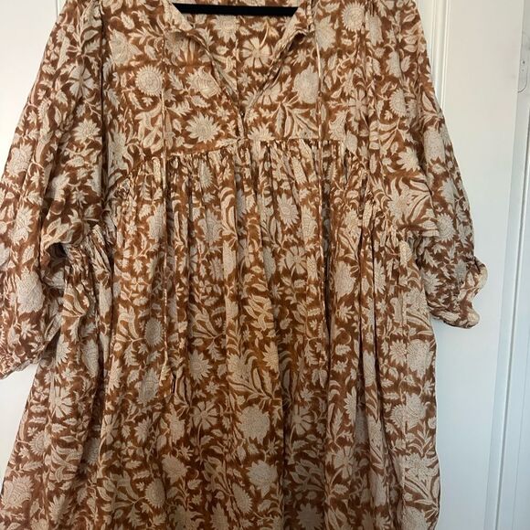 Natural Life Amber Floral Tunic Dress XL - Picture 2 of 5